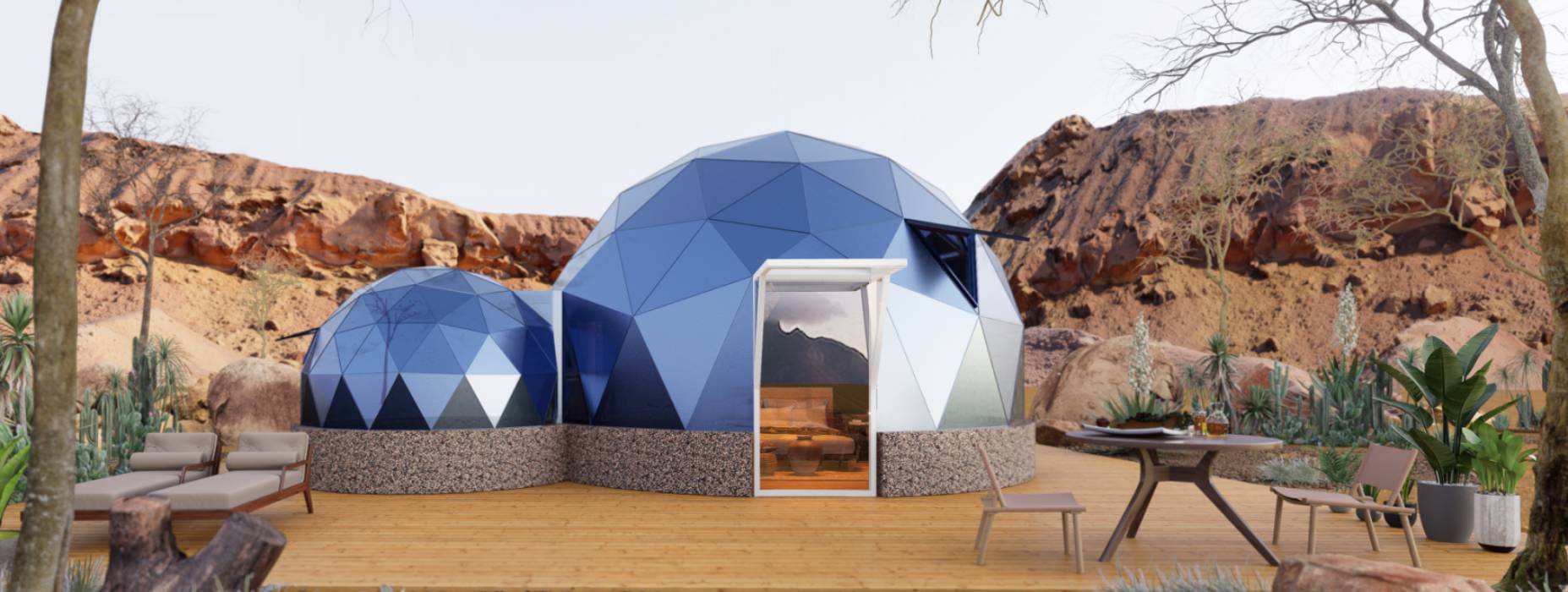 无棣县球形智能光伏玻璃星空房